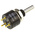 Vishay 5kΩ Rotary Potentiometer 1-Gang Panel Mount, 140B00502