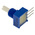 Bourns 3310C Series Conductive Plastic Potentiometer with a 3.17 mm Dia. Shaft, 2kΩ, ±20%, 0.25W, ±1000ppm/°C