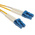 RS PRO LC to LC Duplex Single Mode OS1 Fibre Optic Cable, 9/125μm, Yellow, 10m