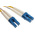 RS PRO LC to LC Duplex Single Mode OS1 Fibre Optic Cable, 9/125μm, Yellow, 3m