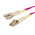 RS PRO LC to LC Duplex Multi Mode OM4 Fibre Optic Cable, 900μm, Violet, 3m