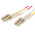 RS PRO LC to LC Duplex Multi Mode OM4 Fibre Optic Cable, 900μm, Violet, 5m
