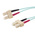 RS PRO SC to SC Duplex Multi Mode OM3 Fibre Optic Cable, 900μm, Blue, 2m