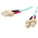 RS PRO SC to SC Duplex Multi Mode OM3 Fibre Optic Cable, 900μm, Blue, 3m