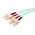 RS PRO SC to SC Duplex Multi Mode OM4 Fibre Optic Cable, 900μm, Blue, 3m