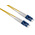 RS PRO LC to LC Simplex Single Mode OS1, OS2 Fibre Optic Cable, 900μm, Yellow, 20m