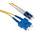 RS PRO LC to SC Duplex Single Mode OS1, OS2 Fibre Optic Cable, Yellow, 15m