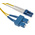 RS PRO LC to SC Duplex Single Mode OS1, OS2 Fibre Optic Cable, Yellow, 20m