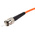 RS PRO ST to ST Duplex Multi Mode OM2 Fibre Optic Cable, 50/125μm, Orange, 2m