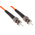 RS PRO ST to ST Simplex Multi Mode OM2 Fibre Optic Cable, 50/125μm, Orange, 5m