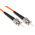 RS PRO ST to ST Simplex Multi Mode OM2 Fibre Optic Cable, 50/125μm, Orange, 10m