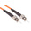 RS PRO ST to ST Simplex Multi Mode OM1 Fibre Optic Cable, 62.5/125μm, Orange, 3m