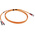 RS PRO ST to ST Duplex Multi Mode OM1 Fibre Optic Cable, 62.5/125μm, Orange, 2m