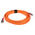 RS PRO ST to ST Simplex Multi Mode OM1 Fibre Optic Cable, 62.5/125μm, Orange, 10m