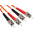RS PRO ST to ST Simplex Multi Mode OM1 Fibre Optic Cable, 62.5/125μm, Orange, 10m