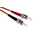 RS PRO OM1 Multi Mode OM1 Fibre Optic Cable, 62.5/125μm, Orange, 1m