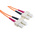 RS PRO SC to SC Duplex Multi Mode OM1 Fibre Optic Cable, 62.5/125μm, Orange, 3m