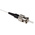 RS PRO ST to Unterminated Simplex Multi Mode OM1 Fibre Optic Cable, 62.5/125μm, Black, 1m