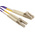 RS PRO LC to LC Duplex Multi Mode OM3 Fibre Optic Cable, 50/125μm, Purple, 3m