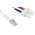 RS PRO LC to SC Duplex Multi Mode OM3 Fibre Optic Cable, 50/125μm, Purple, 2m