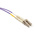 RS PRO LC to ST Duplex Multi Mode OM3 Fibre Optic Cable, 50/125μm, Purple, 3m