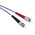RS PRO LC to ST Duplex Multi Mode OM3 Fibre Optic Cable, 50/125μm, Purple, 2m