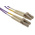 RS PRO LC to LC Duplex Multi Mode OM3 Fibre Optic Cable, 50/125μm, Purple, 5m