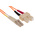RS PRO LC to SC Duplex Multi Mode OM1 Fibre Optic Cable, 62.5/125μm, Orange, 10m
