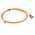 RS PRO LC to ST Duplex Multi Mode OM1 Fibre Optic Cable, 62.5/125μm, Orange, 3m