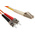 RS PRO LC to ST Duplex Multi Mode OM1 Fibre Optic Cable, 62.5/125μm, Orange, 3m