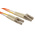 RS PRO LC to LC Duplex Multi Mode OM2 Fibre Optic Cable, 50/125μm, Orange, 2m