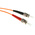 RS PRO LC to ST Simplex Multi Mode OM1 Fibre Optic Cable, 62.5/125μm, Orange, 5m