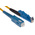 RS PRO E-2000 to SC Simplex Single Mode OS1 Fibre Optic Cable, 9/125μm, Yellow, 2m