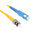 RS PRO SC to ST Duplex Single Mode OS1 Fibre Optic Cable, 9/125μm, Yellow, 2m