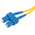RS PRO FC to SC Duplex Single Mode OS1 Fibre Optic Cable, 9/125μm, Yellow, 2m
