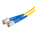 RS PRO FC to SC Duplex Single Mode OS1 Fibre Optic Cable, 9/125μm, Yellow, 1m