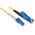 RS PRO E-2000 to LC Simplex Single Mode OS1 Fibre Optic Cable, 9/125μm, Yellow, 1m
