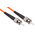 RS PRO ST to ST Simplex Multi Mode OM1 Fibre Optic Cable, 62.5/125μm, Orange, 30m