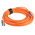 RS PRO ST to ST Duplex Multi Mode OM1 Fibre Optic Cable, 62.5/125μm, Orange, 20m