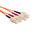 RS PRO SC to SC Duplex Multi Mode OM1 Fibre Optic Cable, 62.5/125μm, Orange, 50m