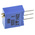 Vishay 64W Series 19 (Electrical), 22 (Mechanical)-Turn Through Hole Trimmer Resistor with Pin Terminations, 500Ω ±10%