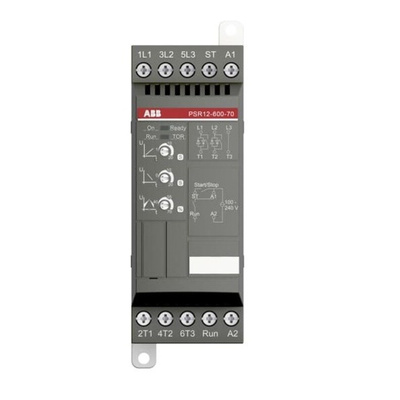 ABB Soft Starter, Soft Start, 5.5 kW, 600 V ac, 3 Phase, IP20