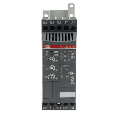 ABB Soft Starter, Soft Start, 5.5 kW, 600 V ac, 3 Phase, IP20