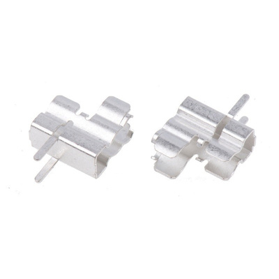 Schurter Tin Plated Brass PCB Mount Fuse Clip for 5 x 20 mm, 6.3 x 32 mm