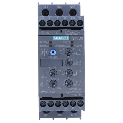 Siemens Soft Starter, Soft Start, 5.5 kW, 400 V ac, 3 Phase, IP20