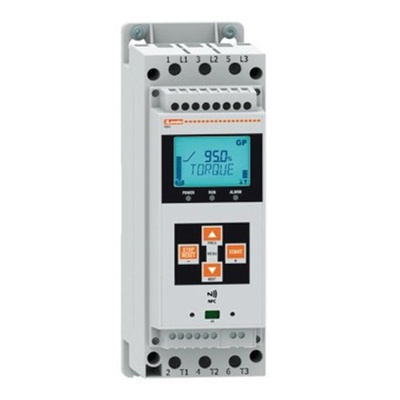 Lovato Soft Starter, Soft Start, 30 kW, 600 V ac, 2 Phase, IP00