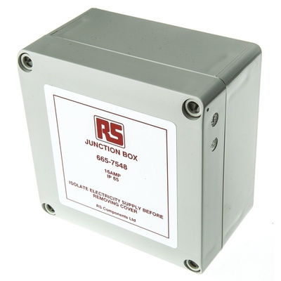 RS PRO Trace Heating Junction Box 75mm x 125mm x 125mm