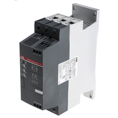 ABB Soft Starter, Soft Start, 55 kW, 600 V ac, 3 Phase, IP10, IP20