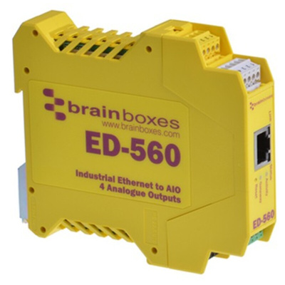 Brainboxes PLC I/O Module for Use with ASCII, Ethernet, Modbus, Analogue