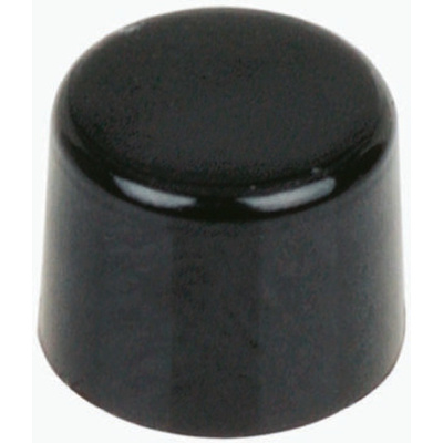 Black Push Button Cap, for use with EP Series (Sealed Tiny Push Button Switch), Cap